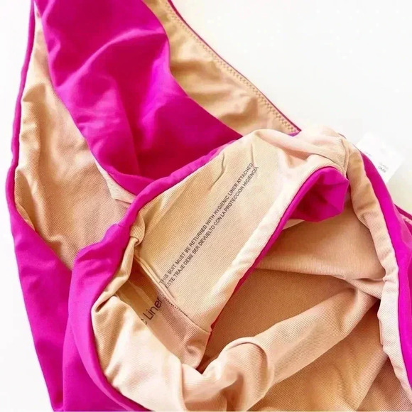 J.Crew Curved waist High Leg Cut cheeky bikini bottom Radiant Fuchsia XXL NWT - Picture 5 of 6